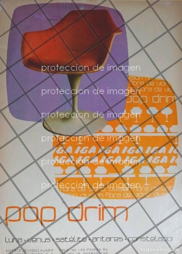 Sammeln von Plakaten: CARTEL PUBLICITARIO RETRO MUEBLES IGA S.A SILLAS POP DRIM 1972