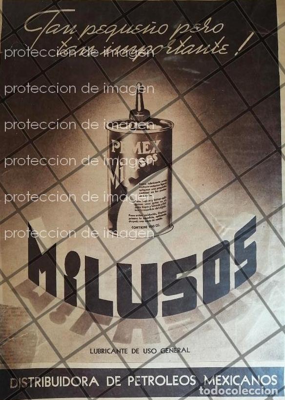 Sammeln von Plakaten: AFICHE ANTIGUO ACEITE PEMEX MIL USOS 1934 /MUY RARO