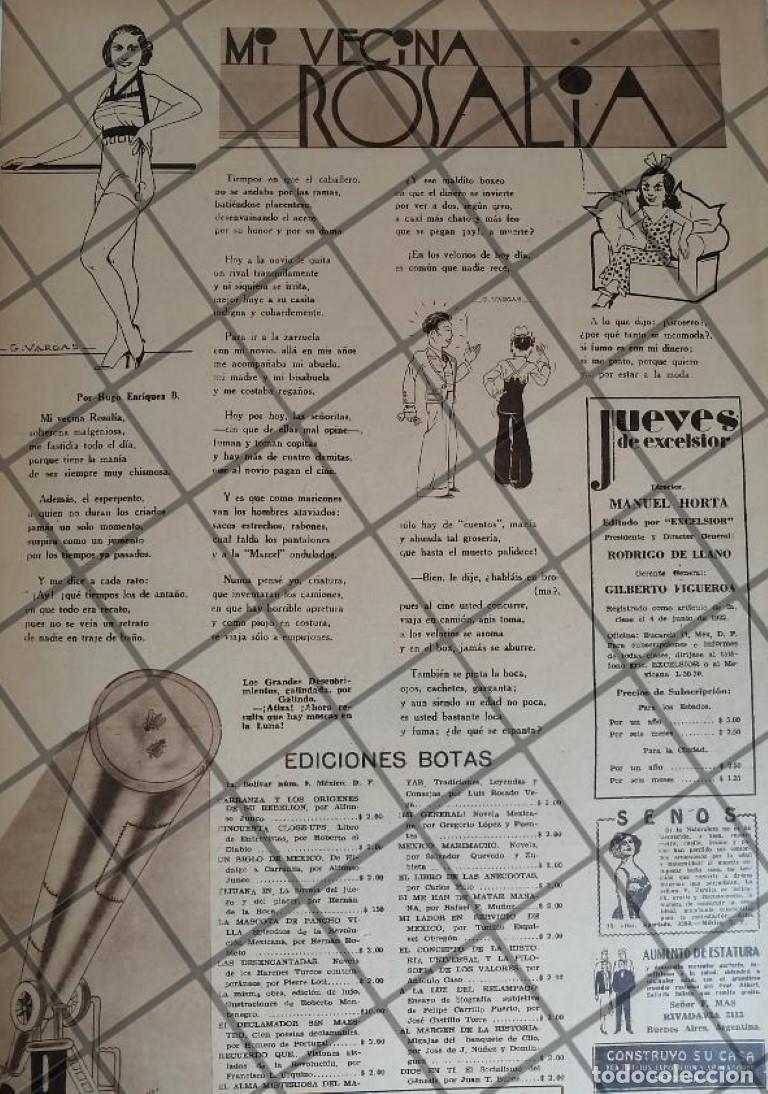 Sammeln von Plakaten: AFICHE ANTIGUO DIBUJOS DE GABRIEL VARGAS 1934