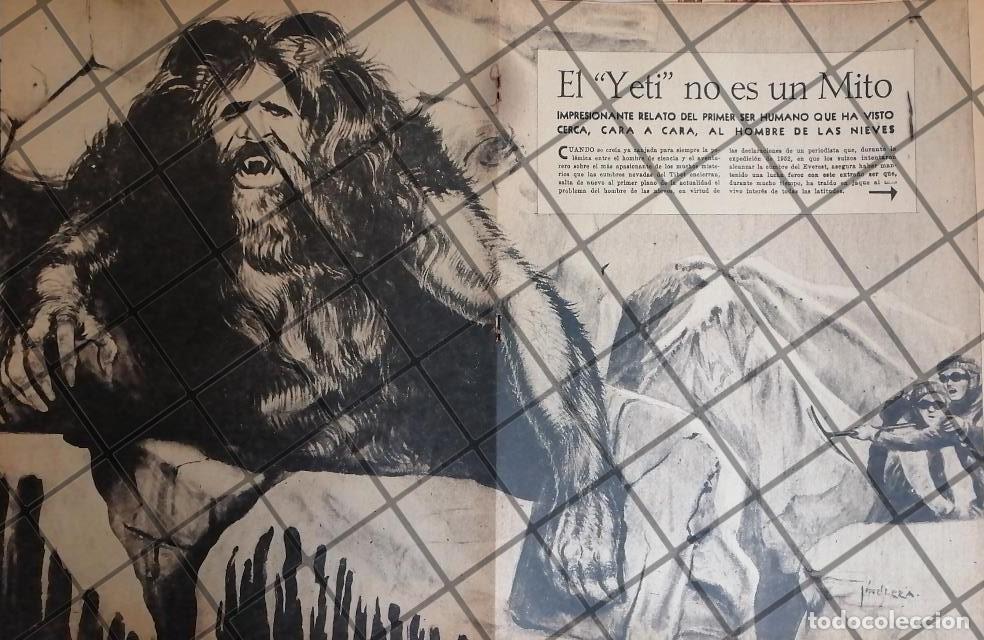 Sammeln von Plakaten: AFICHE ANTIGUO AVISTAMIENTO DE PIE GRANDE (YETI) 1956