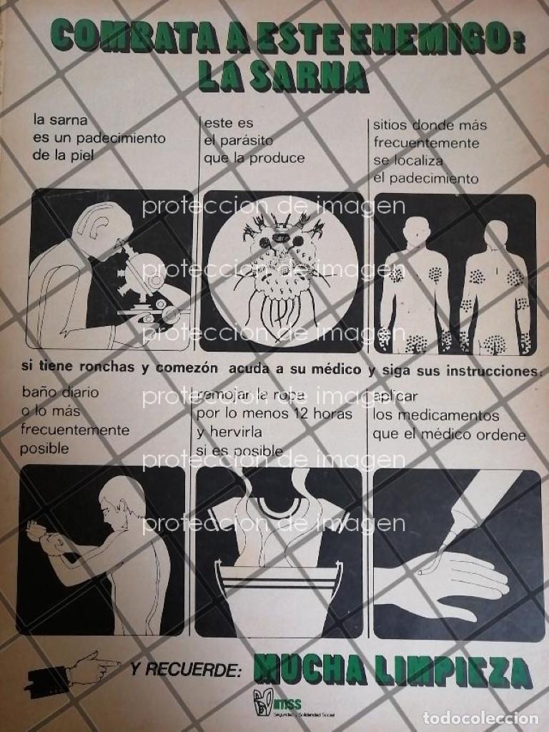 Sammeln von Plakaten: AFICHE RETRO I.M.S.S CAMPA&Ntilde;A CONTRA LA SARNA 1979