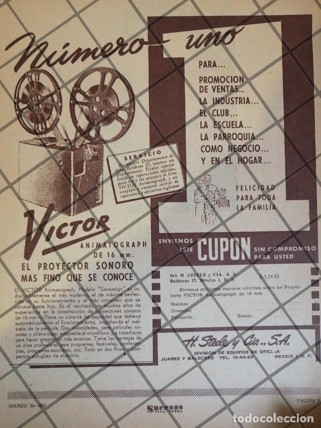 Sammeln von Plakaten: CARTEL PUBLICITARIO RETRO PROYECTOR VICTOR ANIMATOPHONE 1953 611
