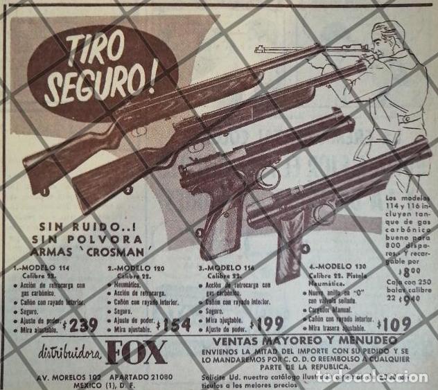Sammeln von Plakaten: CARTEL PUBLICITARIO RETRO ARMAS CROSMAN 1953 617