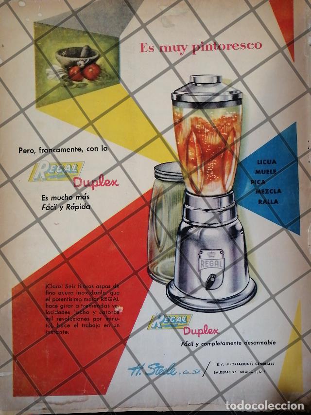 Sammeln von Plakaten: CARTEL PUBLICITARIO RETRO LICUADORAS REGAL DUPLEX 1953 616