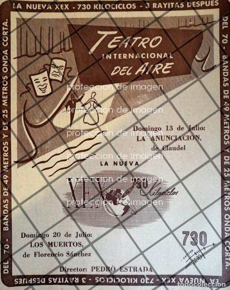 Sammeln von Plakaten: AFICHE ANTIGUO RADIO DIFUSORA X.E.X 1952 122