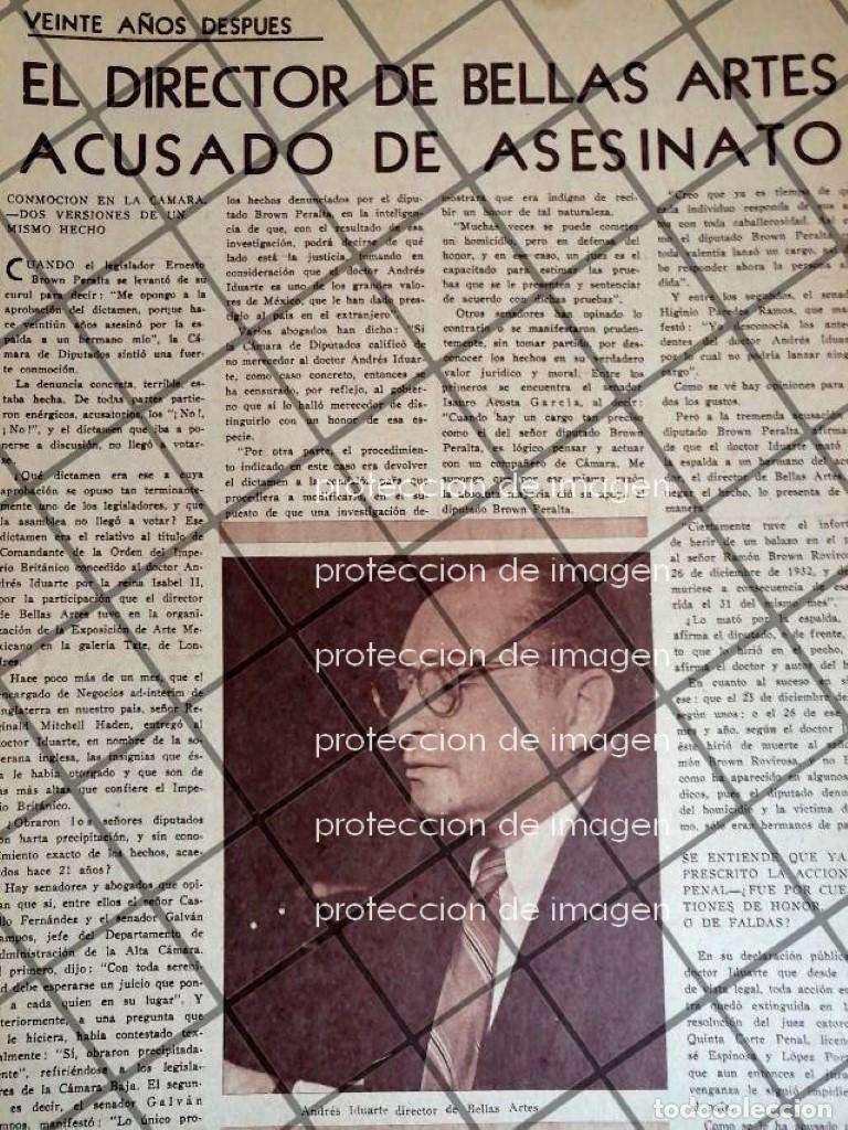 Collectionnisme d'affiches: AFICHE ANTIGUO ANDRES IDUARTE FOUCHER ACUSADO DE ASESINATO 1953