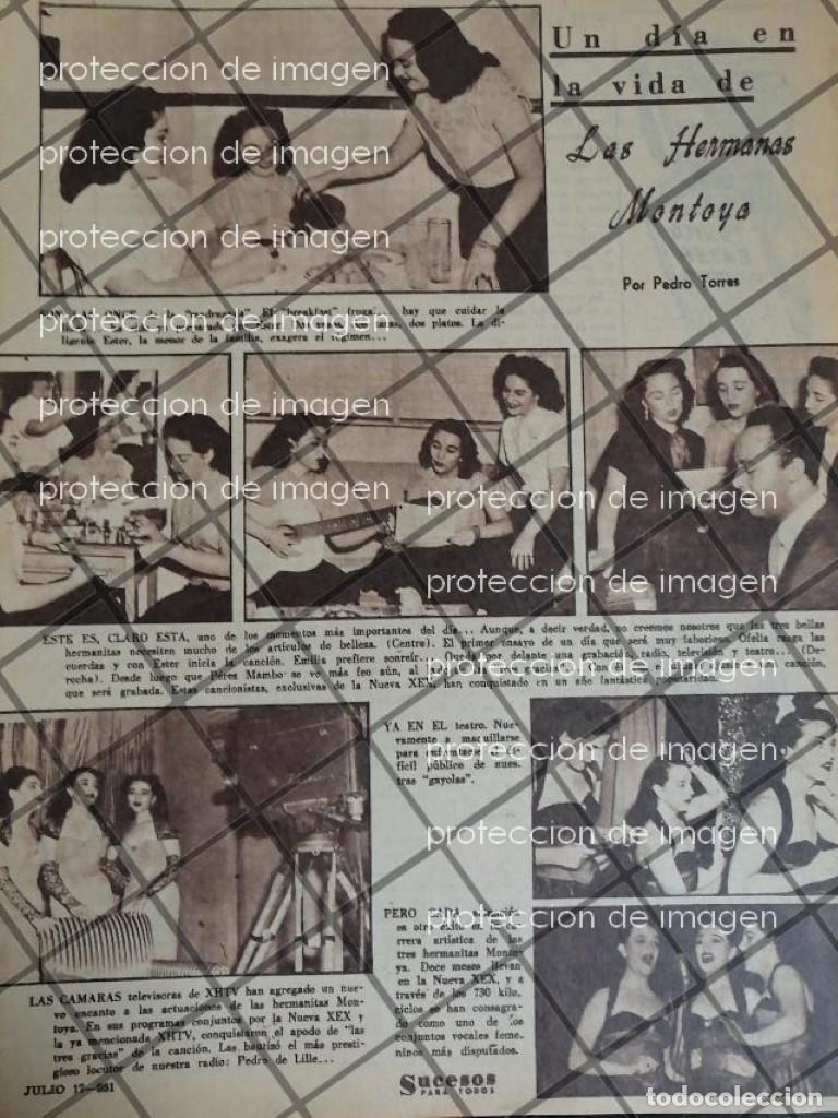 Collectionnisme d'affiches: AFICHE ANTIGUO LAS HERMANAS MONTOYA, CANTANTES 1953