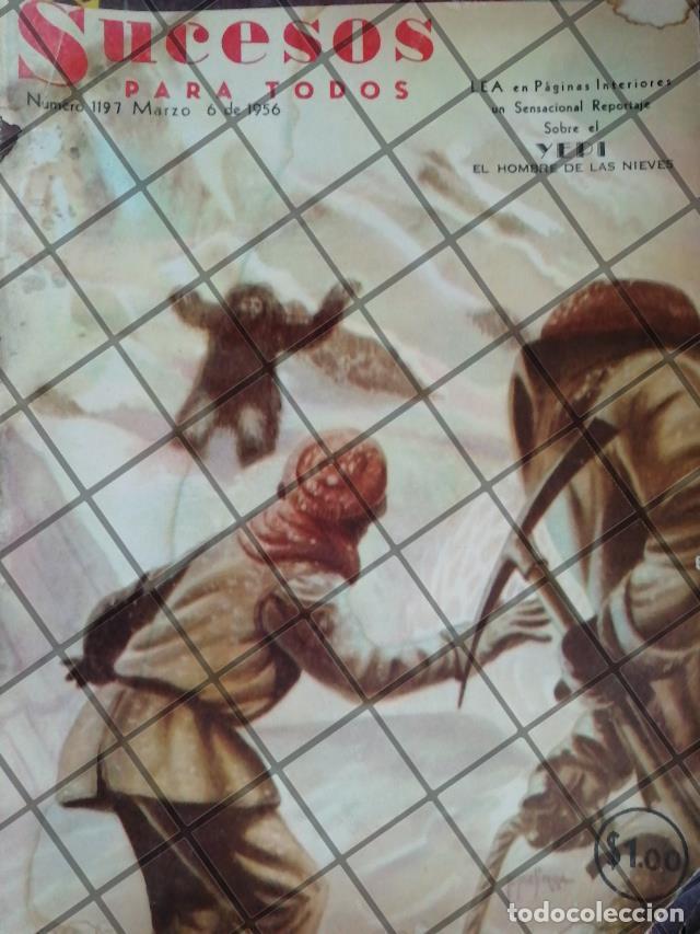 Sammeln von Plakaten: PORTADA ANTIGUA ARTISTICA DE LOPEZ SIERRA 1956 EL YETI