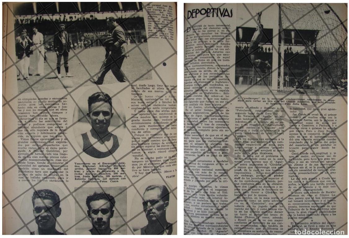Sammeln von Plakaten: AFICHE ANTIGUO PARTIDO MEXICO Vs. U.S.A 1937 FUTBOL