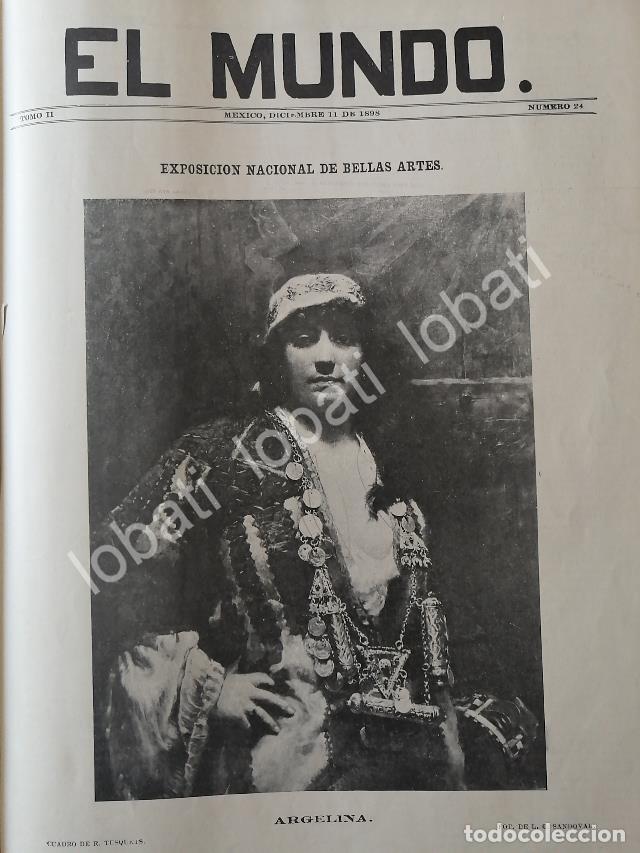 Poster collecting: PORTADA ANTIGUA ORIGINAL 1898 EXPOSICION NACIONAL DE BELLAS ARTES. ARGELINA