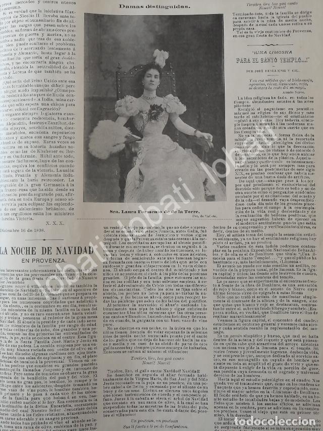 Poster collecting: CARTEL ANTIGUO ORIGINAL DE LAURA FORMENTO URIARTE 1898 /ASM Y MAS NOTAS