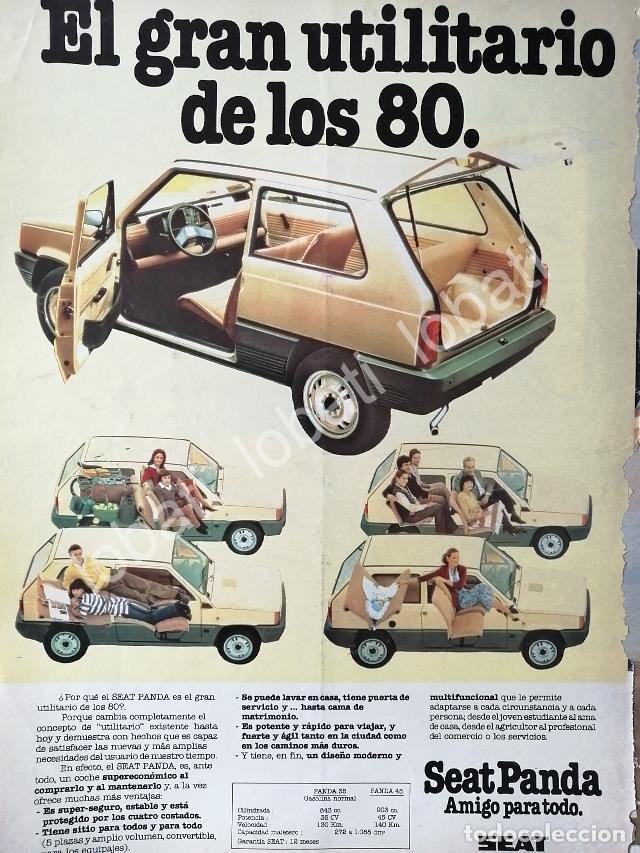 Poster collecting: CARTEL ANTIGUO ORIGINAL DE AUTOS SEAT PANDA 1981 / 848