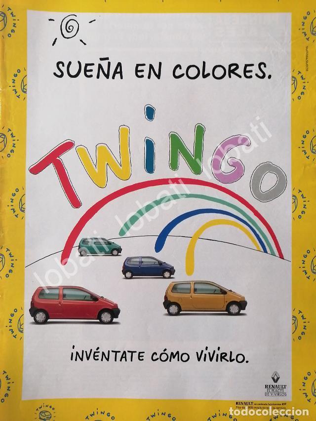 Poster collecting: CARTEL ANTIGUO ORIGINAL DE AFICHE DE AUTOS RENAULT TWINGO 1993 / 859