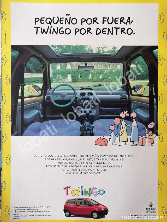 Poster collecting: CARTEL ANTIGUO ORIGINAL DE AFICHE DE AUTOS RENAULT TWINGO 1993 / 858
