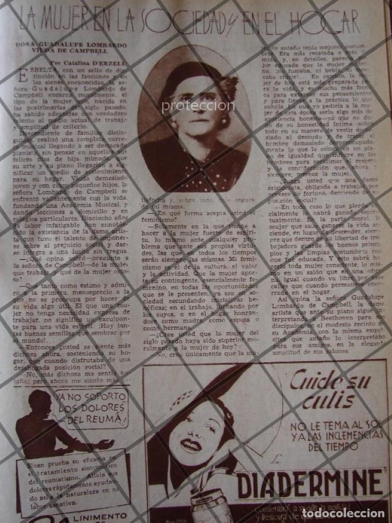 Poster collecting: AFICHE ANTIGUO GUADALUPE LOMBARDO LABASTIDA 1937