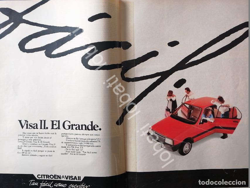 Poster collecting: CARTEL ANTIGUO ORIGINAL DE DE AUTOS CITROEN VISA II. 1982 /890