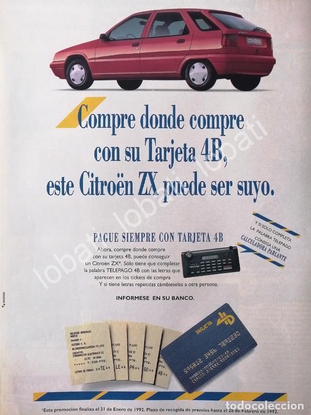 Sammeln von Plakaten: CARTEL ANTIGUO ORIGINAL DE DE AUTOS CITROEN ZX DIESEL 1991 /889
