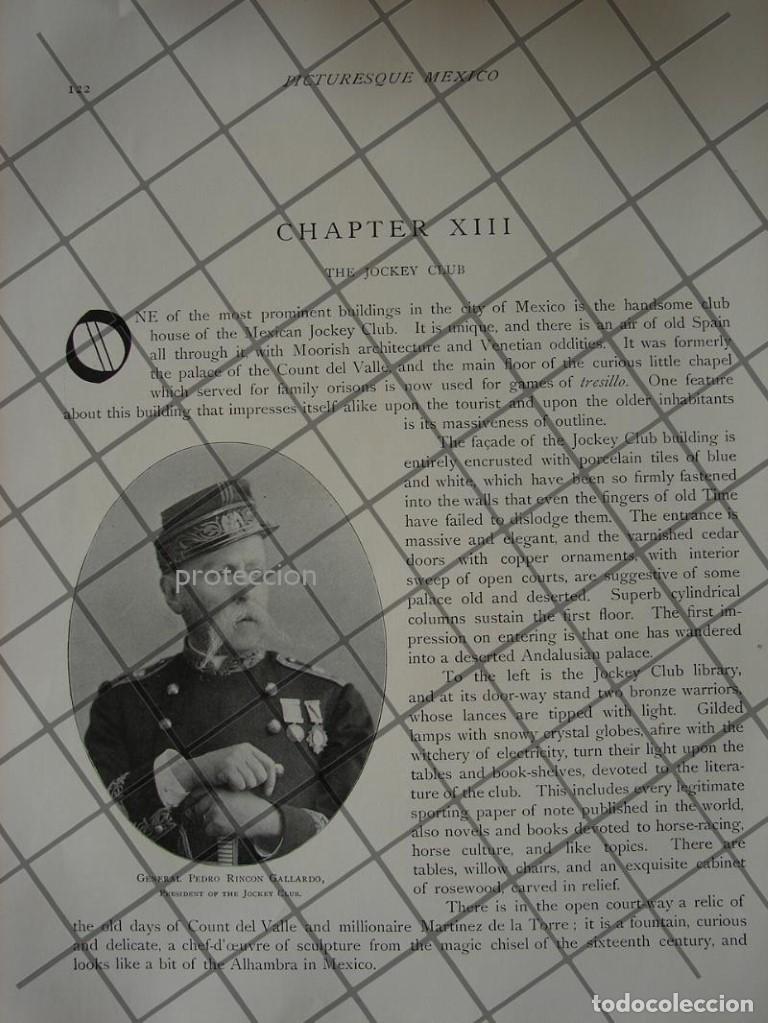 Poster collecting: AFICHE ANTIGUO. PEDRO RINCON GALLARDO Y EL JOCKEY CLUB 1897