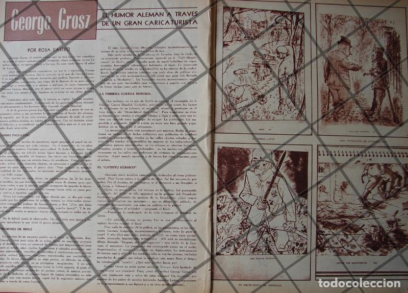 Poster collecting: AFICHE ANTIGUO EL CARICATURISTA JORGE GROSZ 1956