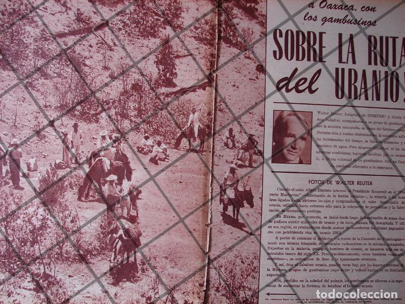 Poster collecting: AFICHE ANTIGUO. WALTER REUTER Y EL URANIO DE OAXACA 1956