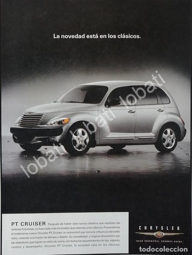 Poster collecting: CARTEL ANTIGUO ORIGINAL DE AUTOS CHRYSLER PT CRUISER 1999 PRIMERA GENERACION /941