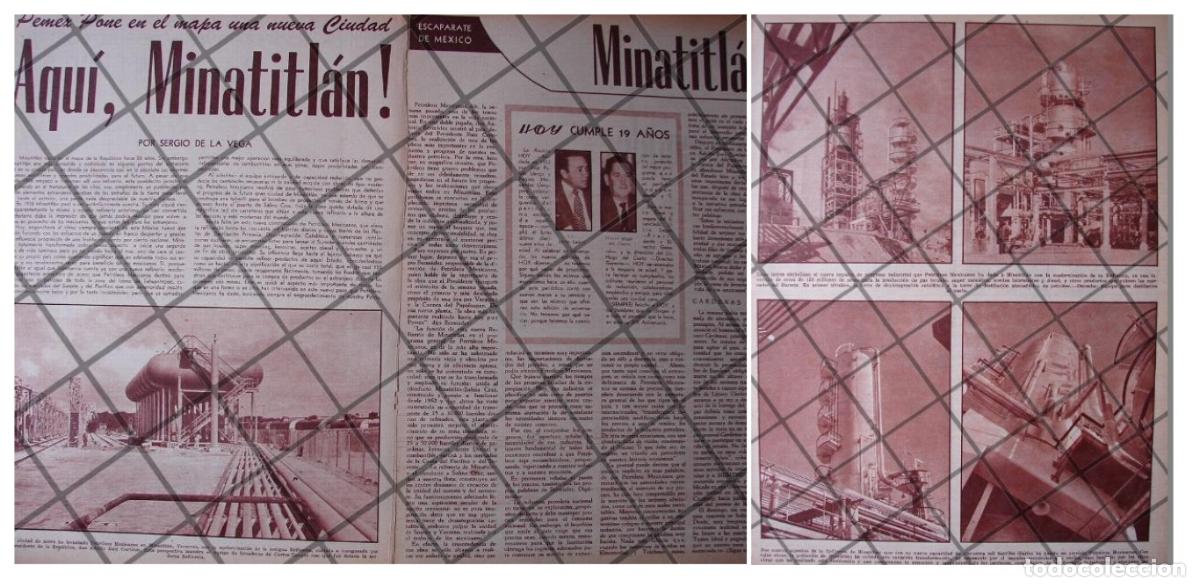 Poster collecting: AFICHE RETRO. PEMEX CONSTRUYE REFINERIA EN MINATITLAN 1956