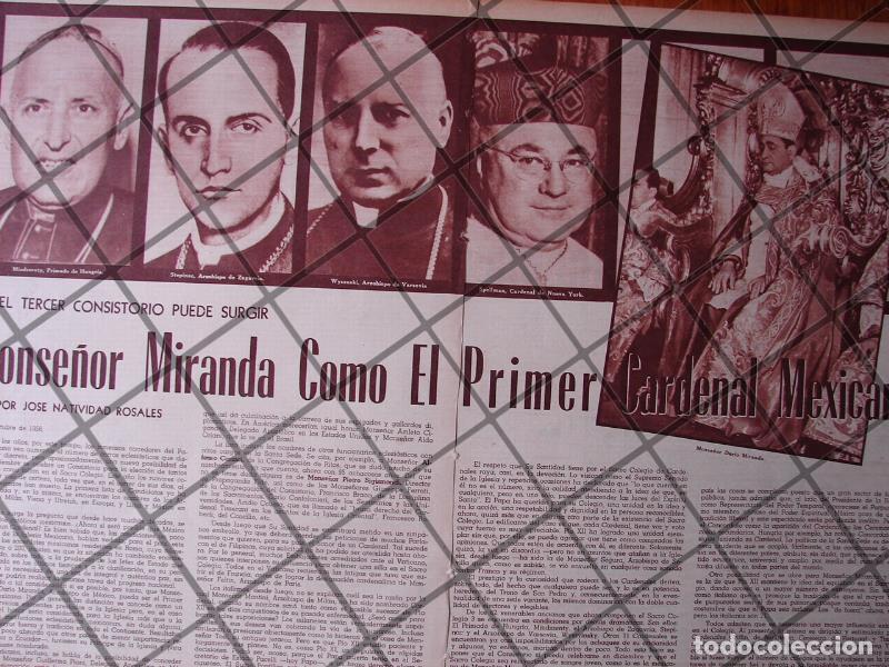 Poster collecting: AFICHE RETRO DARIO MIRANDA GOMEZ POSIBLE CARDENAL 1956