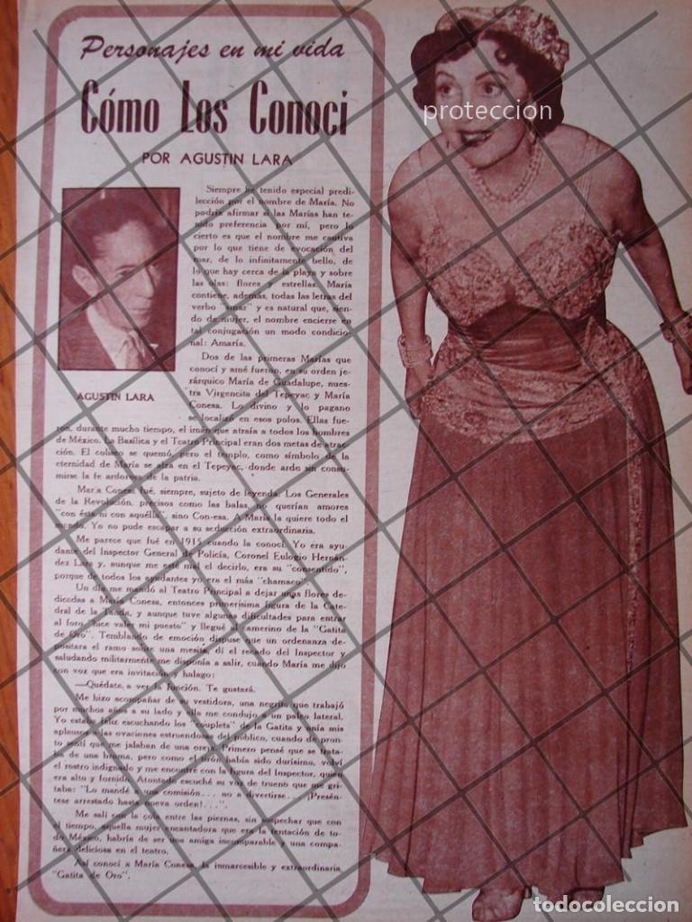 Poster collecting: AFICHE RETRO AGUSTIN LARA HABLA DE MARIA CONESA 1956