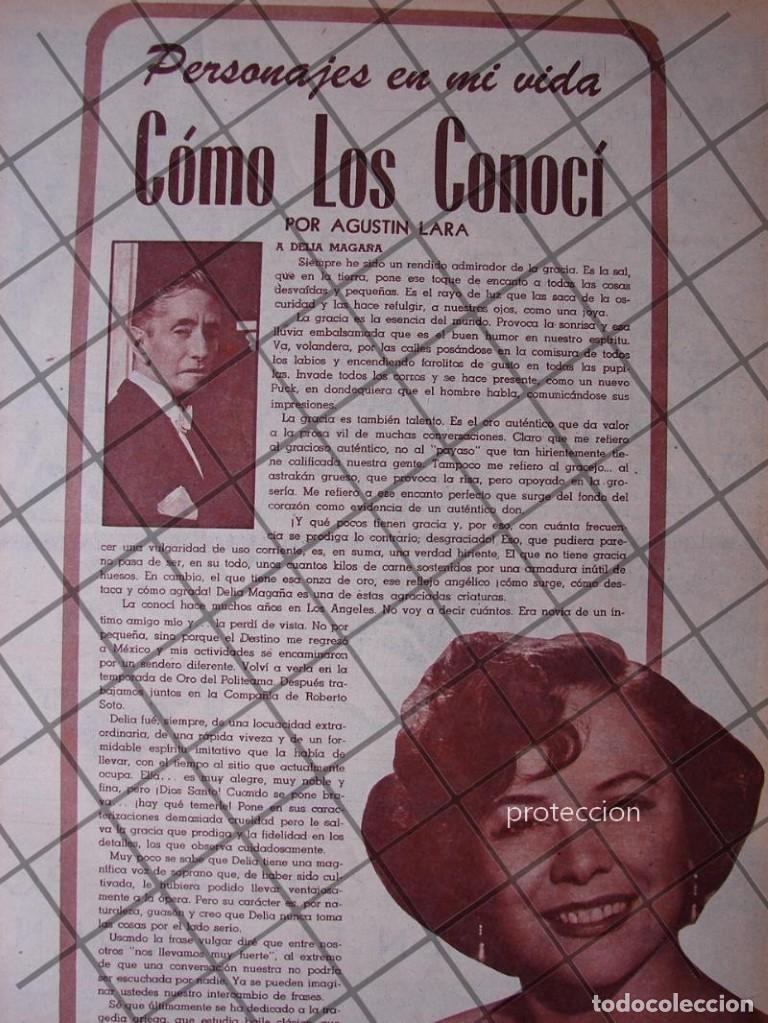 Poster collecting: AFICHE RETRO AGUSTIN LARA HABLA DE DELIA MAGA&Ntilde;A 1956