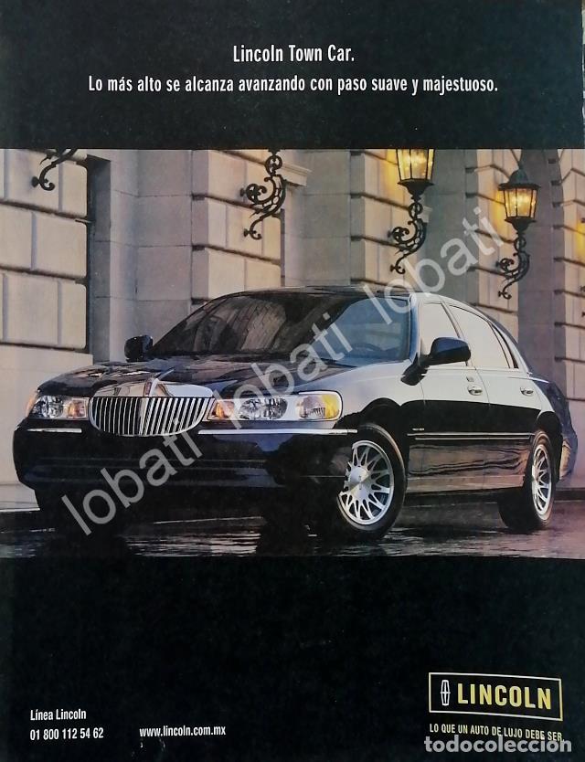 Poster collecting: CARTEL ANTIGUO ORIGINAL DE AUTOS LINCOLN TOWN CAR 2000 /963