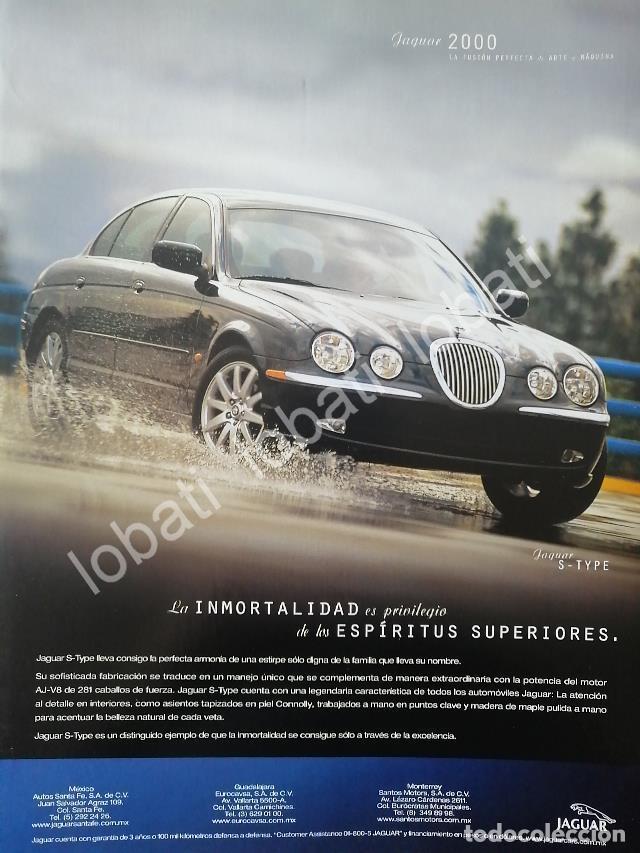 Poster collecting: CARTEL ANTIGUO ORIGINAL DE AUTOS JAGUAR TIPO S. 2000 /962