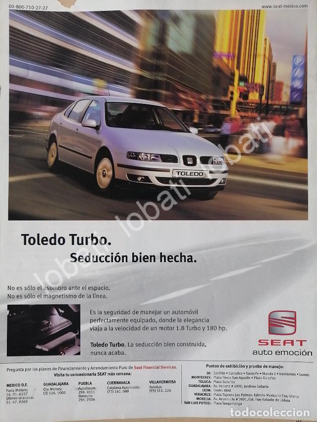 Poster collecting: CARTEL ANTIGUO ORIGINAL DE AUTOS SEAT TOLEDO TURBO 1999 /976