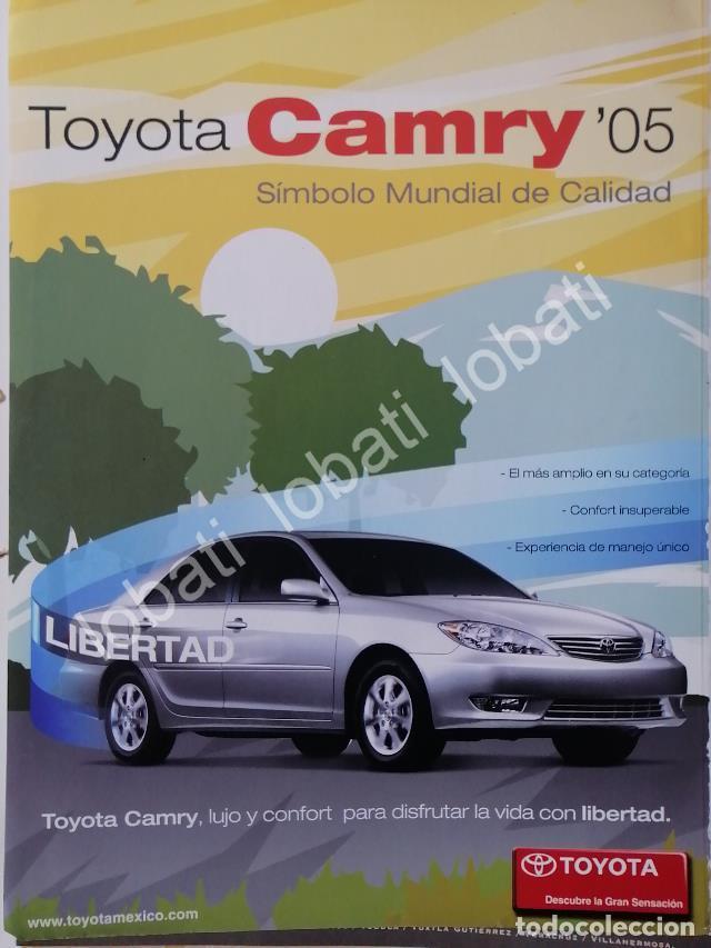 Poster collecting: CARTEL ANTIGUO ORIGINAL DE AUTOS TOYOTA CAMRY 2005 /984