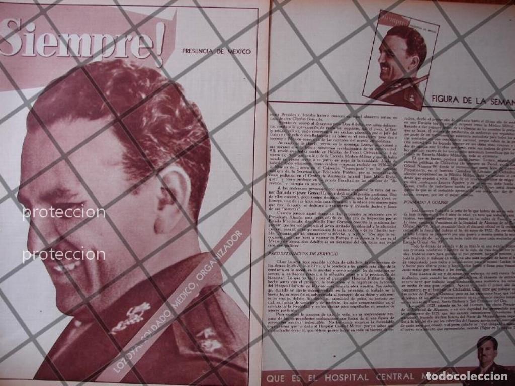 Collectionnisme d'affiches: AFICHE ANTIGUO. GENERAL. JESUS LOZOYA SOLIS 1955