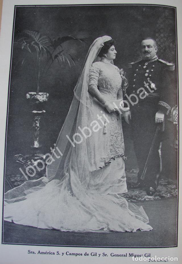 Collectionnisme d'affiches: CARTEL ANTIGUO ORIGINAL DE BODA. GIL CAMPOS. 1910 ( GENERAL MIGUEL GIL ) ASM