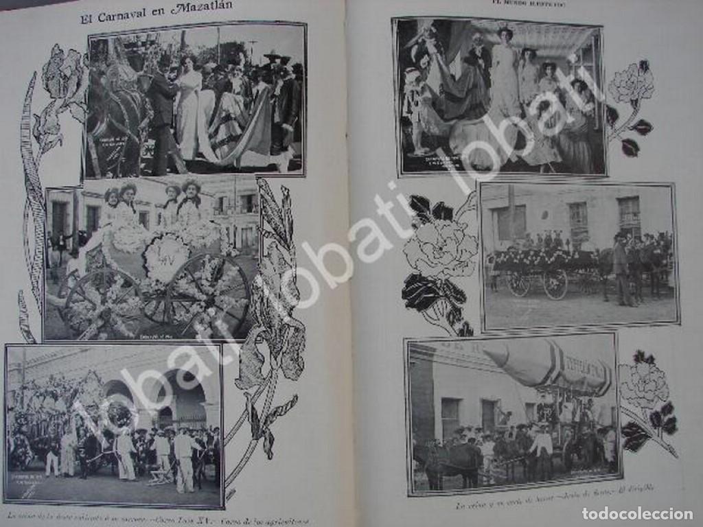 Collectionnisme d'affiches: CARTEL ANTIGUO ORIGINAL DE CARNAVAL DE MAZATLAN Y GUADALUPE SABIN. 1910 / LDM