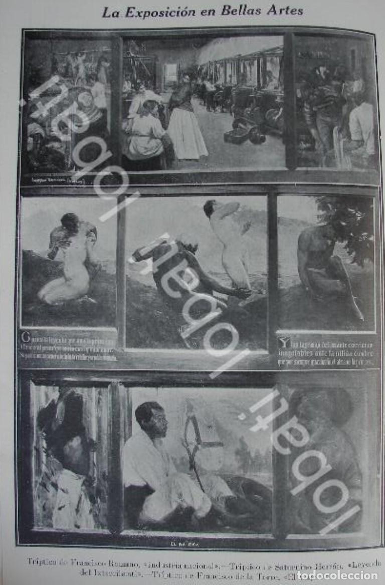 Collectionnisme d'affiches: CARTEL ANTIGUO ORIGINAL DE EXPOSICION DE SATURNINO HERRAN Y OTROS 1910 / PINTORES