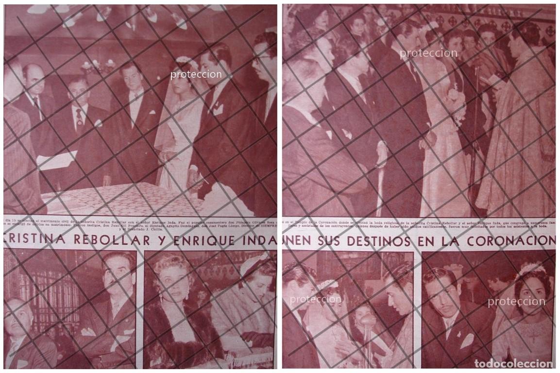 Collectionnisme d'affiches: AFICHE RETRO BODA. INDA REBOLLAR 1955