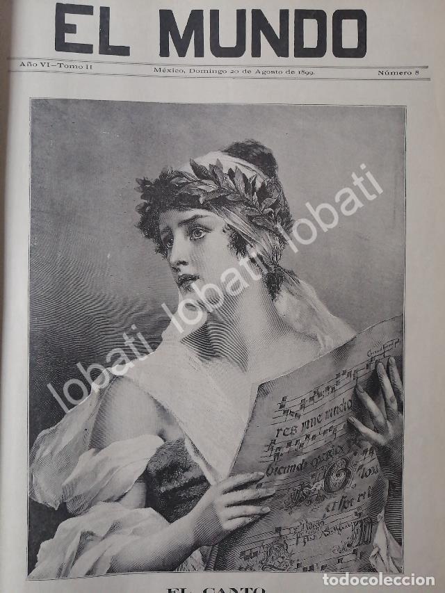 Collectionnisme d'affiches: PORTADA ANTIGUA ORIGINAL ARTISTICA 1899 EL CANTO / ARTE