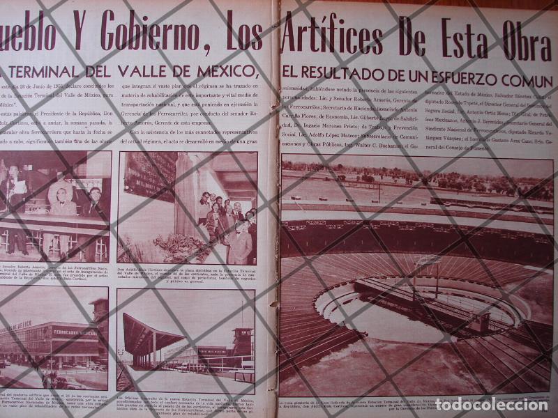 Collectionnisme d'affiches: AFICHE RETRO INAUGURAN TERMINAL DEL VALLE DE MEXICO 1956