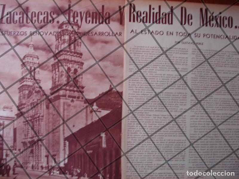 Collectionnisme d'affiches: AFICHE RETRO ESTADO DE ZACATECAS Y SUS LOGROS 1956