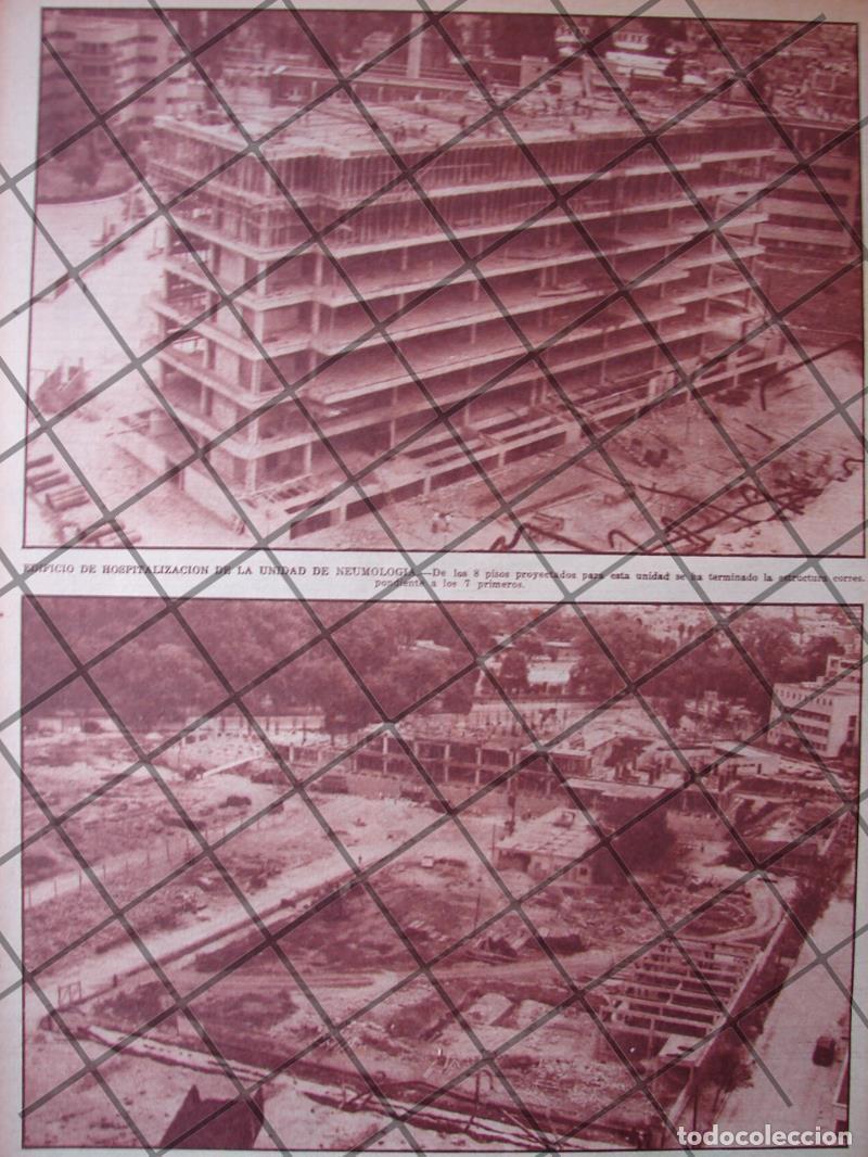 Collectionnisme d'affiches: AFICHE RETRO CONSTRUCCION CENTRO MEDICO SIGLO 21 1955