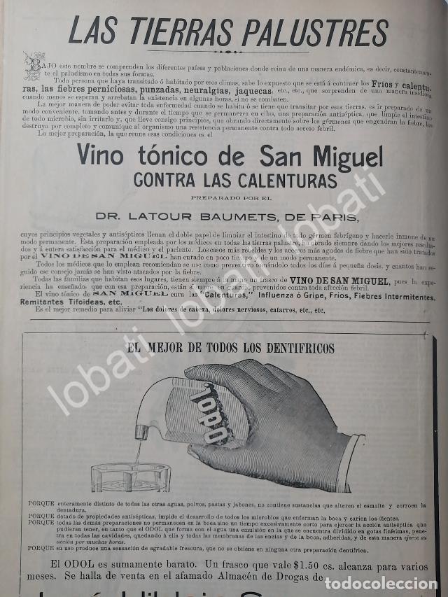 Collectionnisme d'affiches: CARTEL ANTIGUO ORIGINAL DE VINO TONICO DE SAN MIGUEL Y OTROS 1899 /611