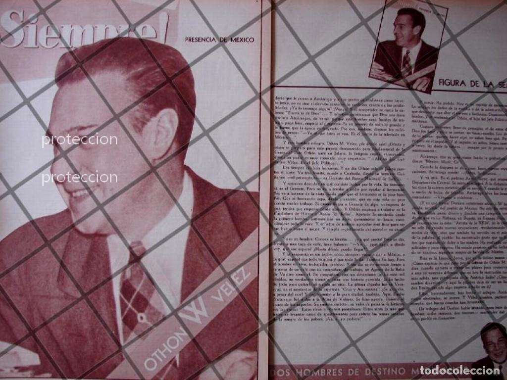Collectionnisme d'affiches: AFICHE RETRO ENTREVISTA A OTHON M. VELEZ. 1956