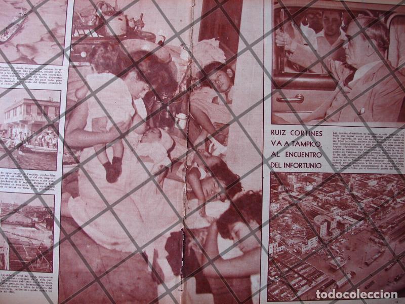Collectionnisme d'affiches: AFICHE RETRO EL HURACAN HILDA EN TAMPICO 1955