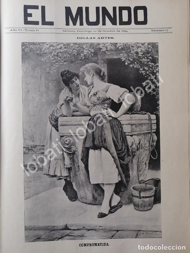 Collectionnisme d'affiches: PORTADA ANTIGUA ORIGINAL ARTISTICA 1899. COMPROMETIDA / ARTE