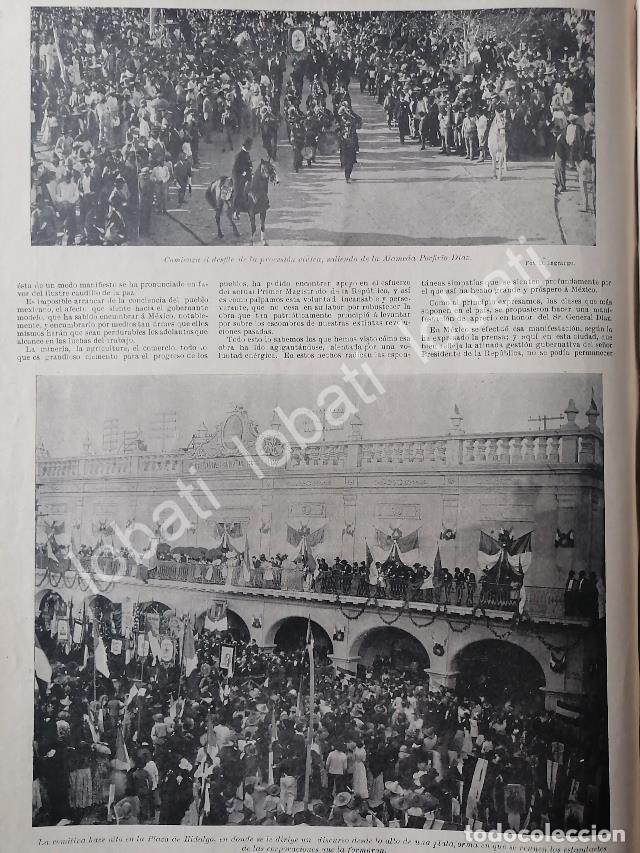 Collectionnisme d'affiches: CARTEL ANTIGUO ORIGINAL DE MANIFESTACION EN MONTERREY EN APOYO A PORFIRIO DIAZ 1899