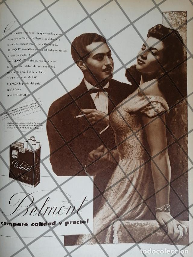 Collectionnisme d'affiches: AFICHE RETRO. CIGARROS BELMONT 1948 /291