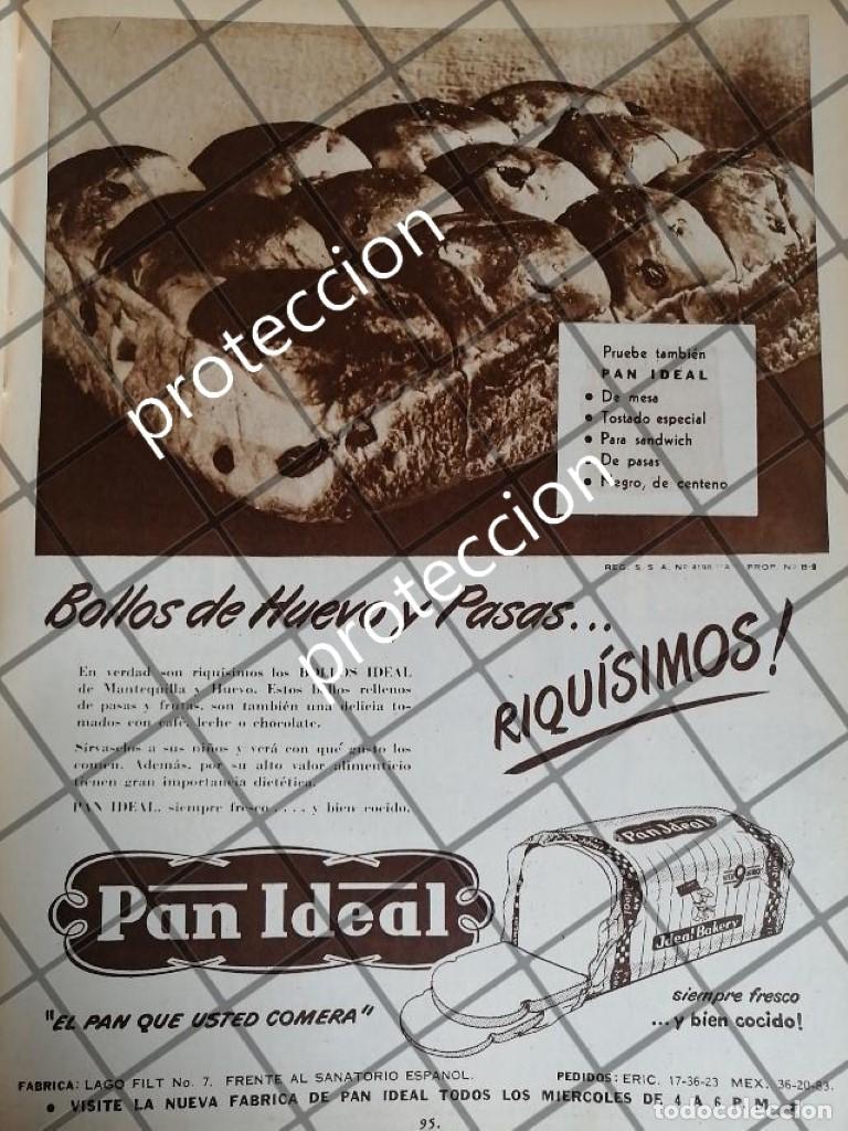 Collectionnisme d'affiches: CARTEL ANTIGUO. BOLLOS DE PAN IDEAL S.A 1948