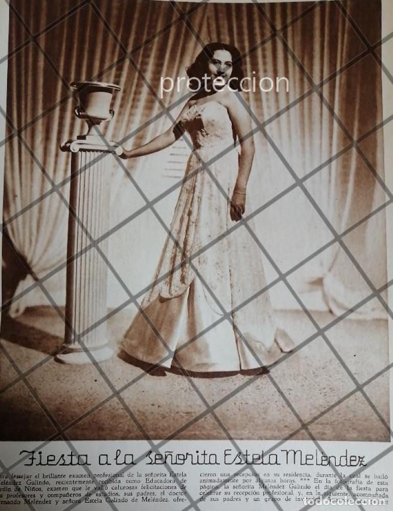 Collectionnisme d'affiches: AFICHE RETRO SE GRADUA ESTELA MELENDEZ GALINDO 1948
